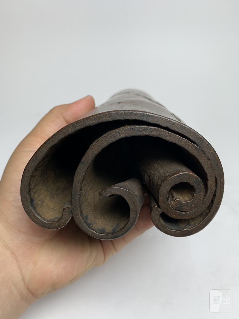 清 桂皮竹节随形脉枕 - 图7